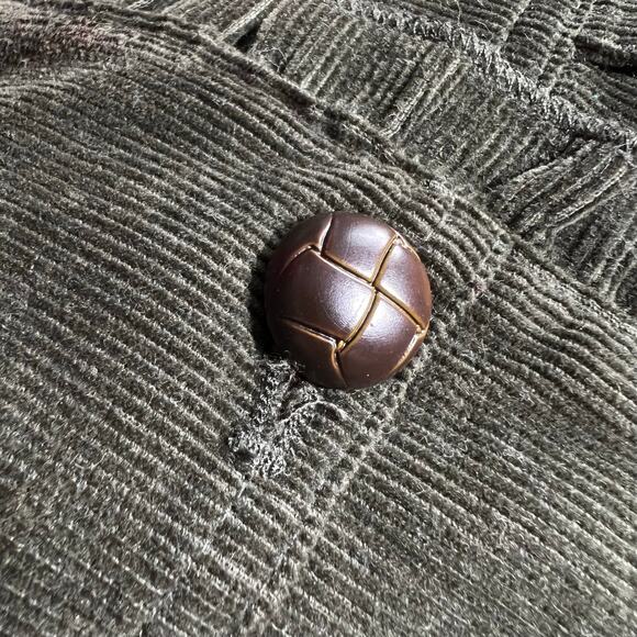 Telluride Clothing Co Womens Corduroy Short Jacket Ruffle Accent Button Close L - Picture 8 of 10